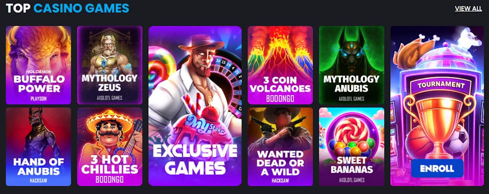 MyStake Casinospellen